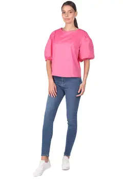 

BUBBLE SLEEVE BLOUSE