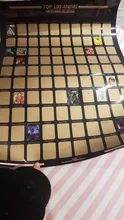 Póster de Anime rascador para decoración del hogar, gran regalo para fanáticos del Anime, lista de cubo prémium e íconos artísticos, Top 100