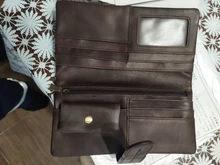 Pocket Purse Wallet Men Zipper Retro Genuine-Leather Skin-Coin Long 003B Soft Trendy