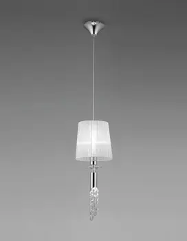 

Pendant lamp chrome TIFFANY 1 + 1 lights