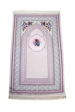 Wspaniały prezent Samarkand wyłożony dywan modlitewny-różowy kolor wolny SHİPPİNG tanie tanio Dla dzieci-) do 2 lat lat jeśli Arabski CN (pochodzenie)