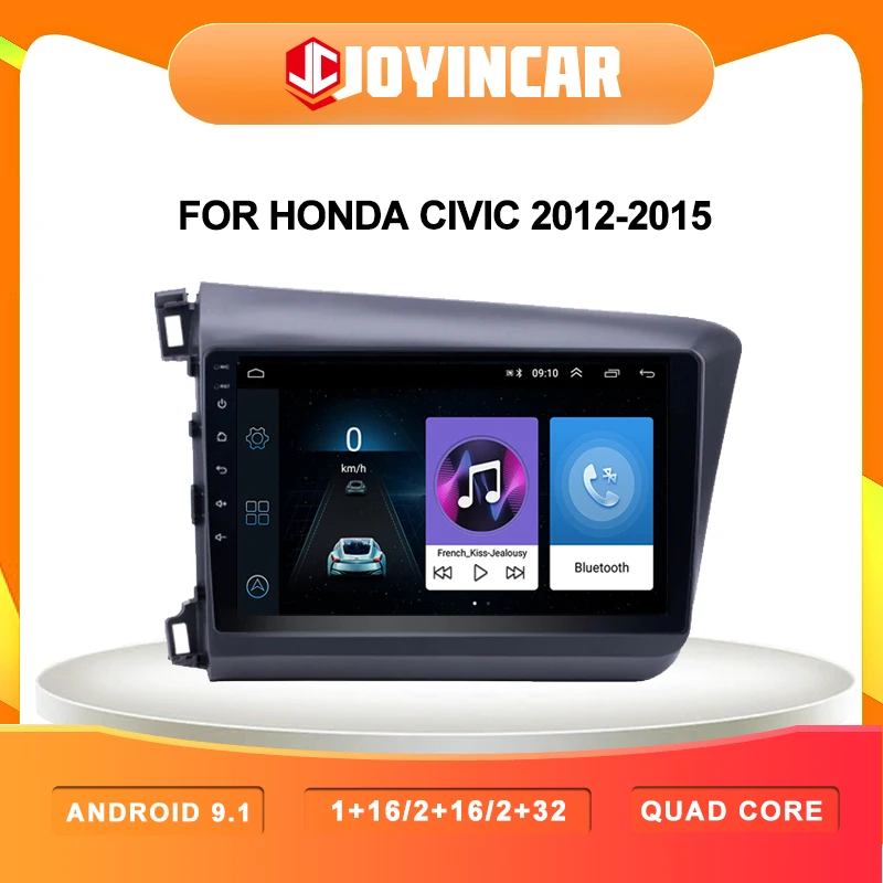 Автомагнитола 2 din 9 дюймов GPS навигация Android 1 для Honda Civic 2012 2015|Автомобильные