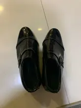 Zapatos de charol para niñas pequeñas, calzado escolar de Oxford a la moda, con plataforma, planos, color negro, para primavera y otoño
