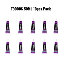 

Zhanlida T9000S 10 PCs Pack Black Contact Adhesive MultiPurpose Super Strong Emiconductor Jewelry Phone Case Repair Glue - 50ML