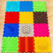 Детский массажный коврик ОРТОДОН, набор Ассорти №12(12 пазлов