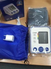 Tensiómetro automático para la parte superior del brazo, tensiómetro Digital, esfigmomanómetros de presión arterial para el hogar con pantalla LCD grande