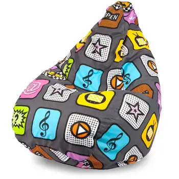 

Bean bag, Puffberi, Oxford, jacquard, play chair armchair sofa sofas puff