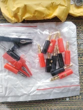 Alligator-Clip Socket-Battery Test-Probe Banana-Plug Black 55MM with 4mm Red