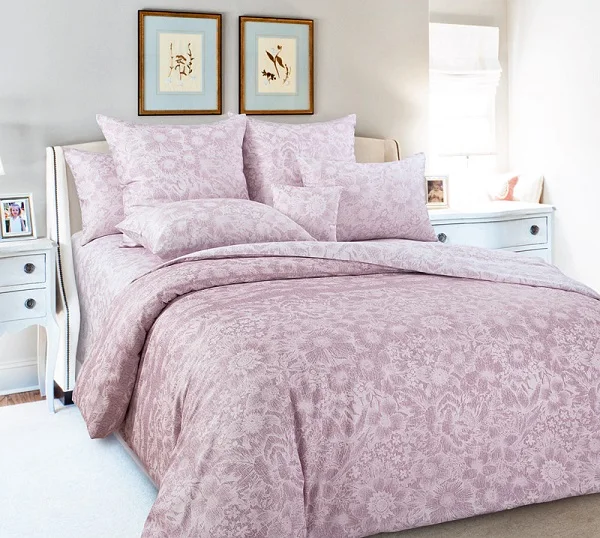 Высококачественное сатиновое постельное белье, серый розовый цвета, 6 размеров постельное белье 4-7 шт./компл. узор огурцы, кружево, IV - Цвет: CC220-20213-2 pink