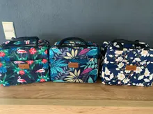 Winmax-fiambrera térmica portátil con estampado Floral para mujeres y niños, bolsa térmica para conservar alimentos frescos