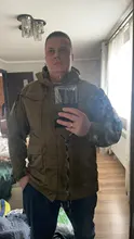 Chaqueta cortavientos de ropa del Ejército DE LOS Estados Unidos M65 UK para hombre, abrigo de piloto de vuelo impermeable con capucha, de tres colores, para invierno/otoño