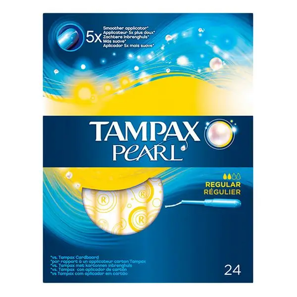 Упаковка тампонов перламутровые обычные Tampax (24 uds) |