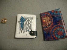 Anime Attaclk On Titan Wallet Wings of Liberty PU Short Coin Purse