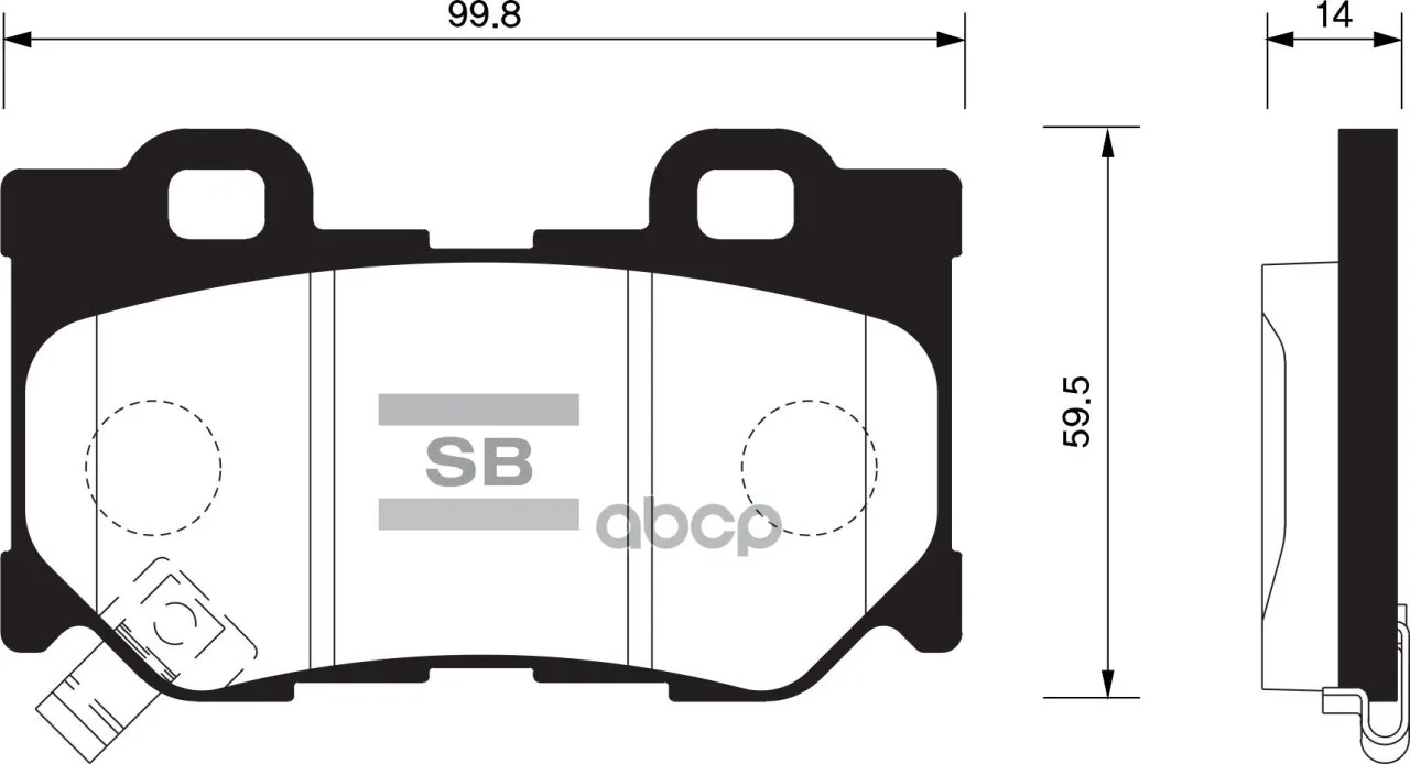 Колодки Тормозные Задние Sangsin Brake Sp1472 Sangsin brake арт. SP1472