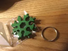 Llave de copo de nieve multifuncional 18 en 1, herramienta de acero octogonal, pequeña, Hexagonal, portátil, para campamento y supervivencia al aire libre