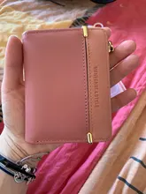 Cartera pequeña para mujer, monedero pequeño, billetera pequeña con broche para tarjeta de mujer