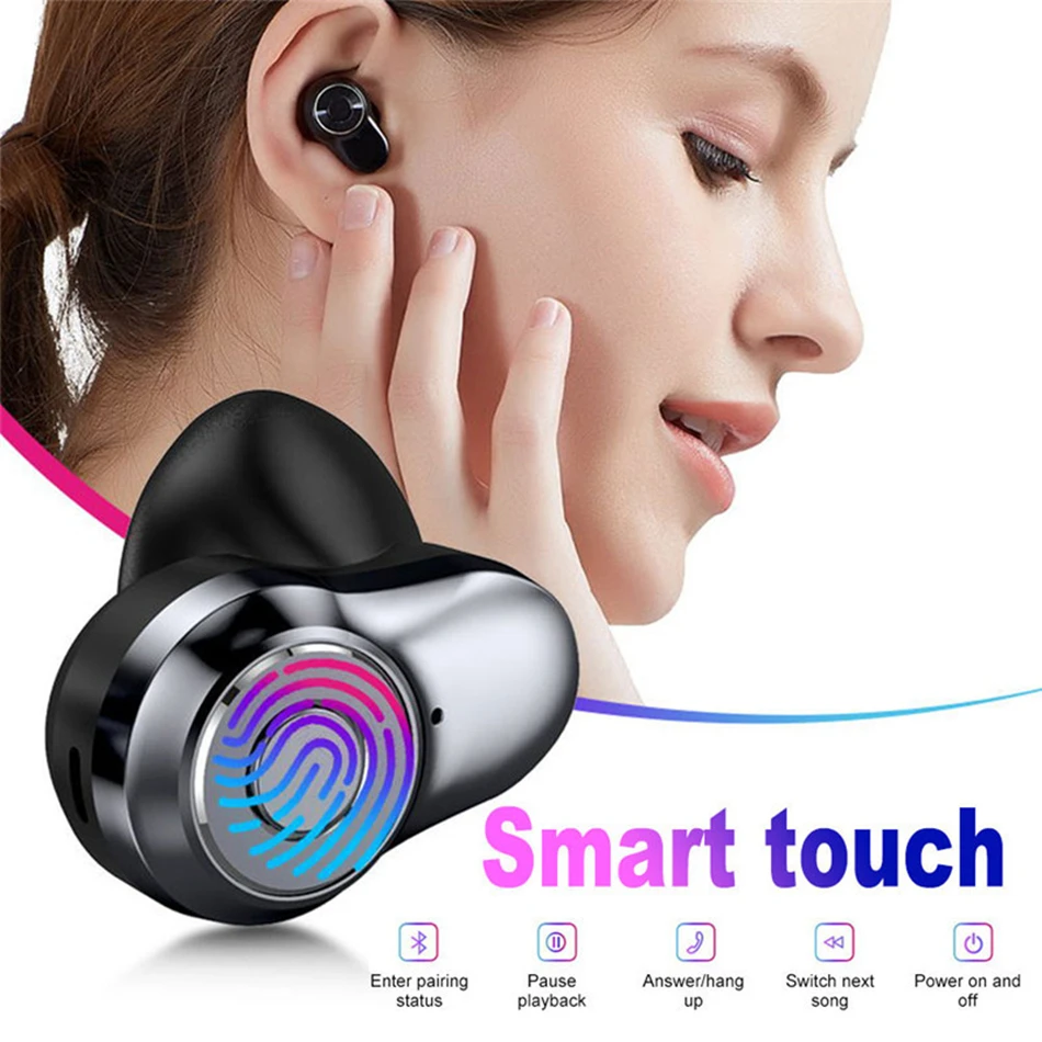 30 шт. A6 TWS IPX5 водонепроницаемые Bluetooth наушники 5,0 сенсорное управление мини-наушники СВЕТОДИОДНЫЙ Дисплей беспроводные гарнитуры с микрофоном