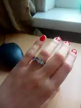 Engagement-Rings Wedding-Band Couples Anniversary 316l-Stainless-Steel Vnox Personalized