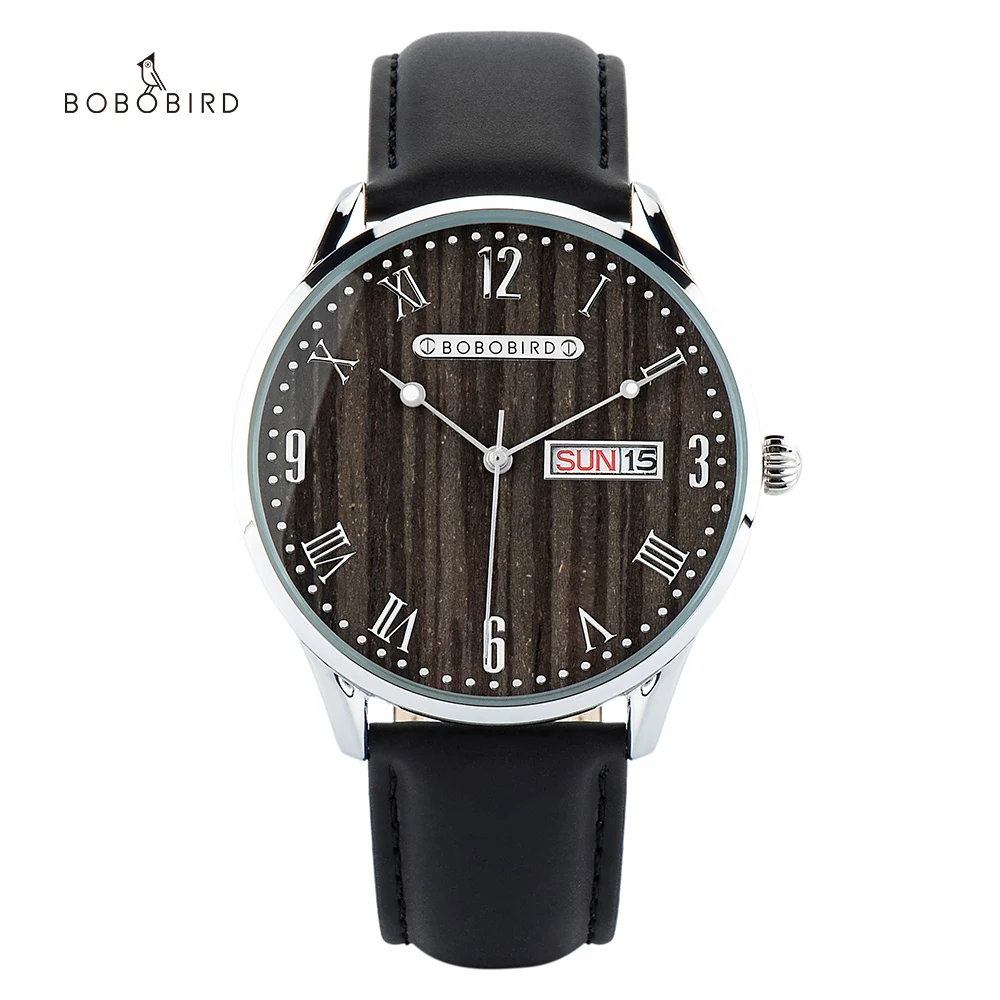 

relogio masculino Wooden Men Watch Japanese Movement Wristwatch Auto Date Display Personalized Gift Box Dropshipping