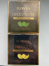 Ilisya-mascarilla de colágeno para ojos, alga verde, parches de ojos para ojeras, almohadilla de ojo hidratante, antiarrugas, nutritiva, 60 unidades