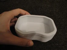 Reptile Feeder Water Food Feeding Plastic Bowl 3 Size Turtle Lizard Snake Basin