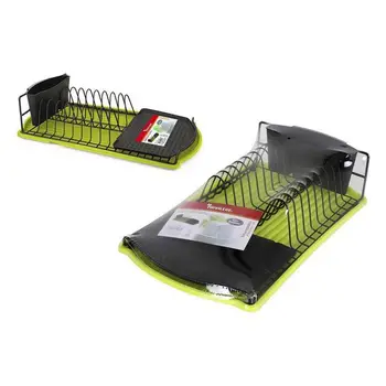

Folding Draining Rack for Kitchen Privilege Green Black