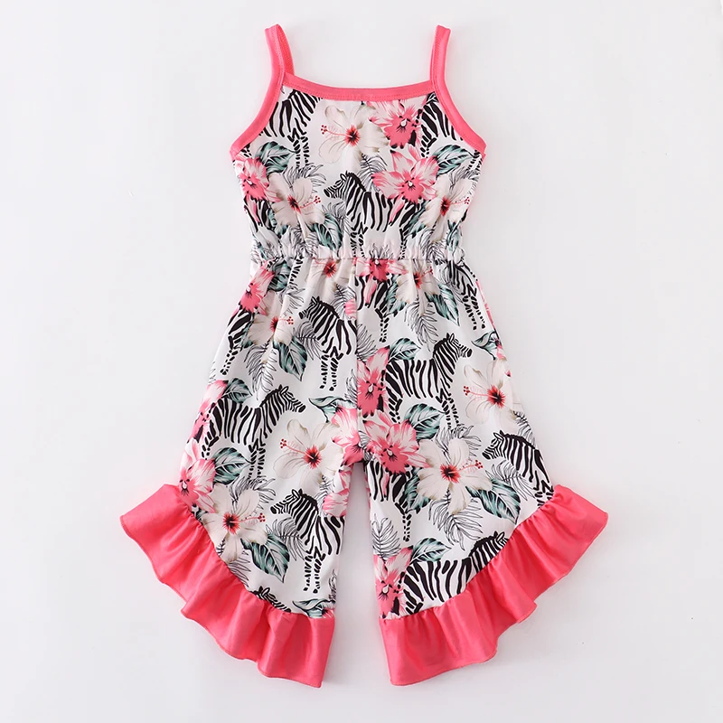 cute baby suit Girlymax Spring Summer Milk Silk Baby Kids Tie Dye Daisy Stripe One-piece Garment Jumpsuit  Pants Shorts Set Clothes Sleeveless newborn clothes set