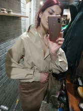 Señoras manga linterna blusa elegante camisa de las mujeres blanco negro Casual botón Vintage cuello Oficina camisa Mujer