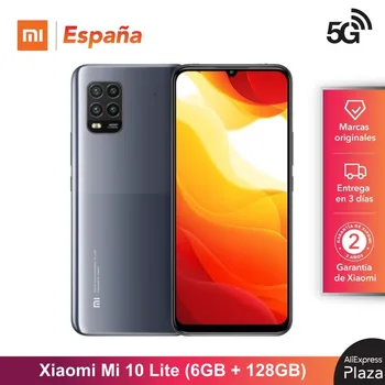 Перейти на Алиэкспресс и купить Xiaomi Mi 10 Lite 5G (Memoria interna de 128 ГБ, RAM de 6 ГБ, Android, Nuevo, Libre) [Teléfono Movil Versión G