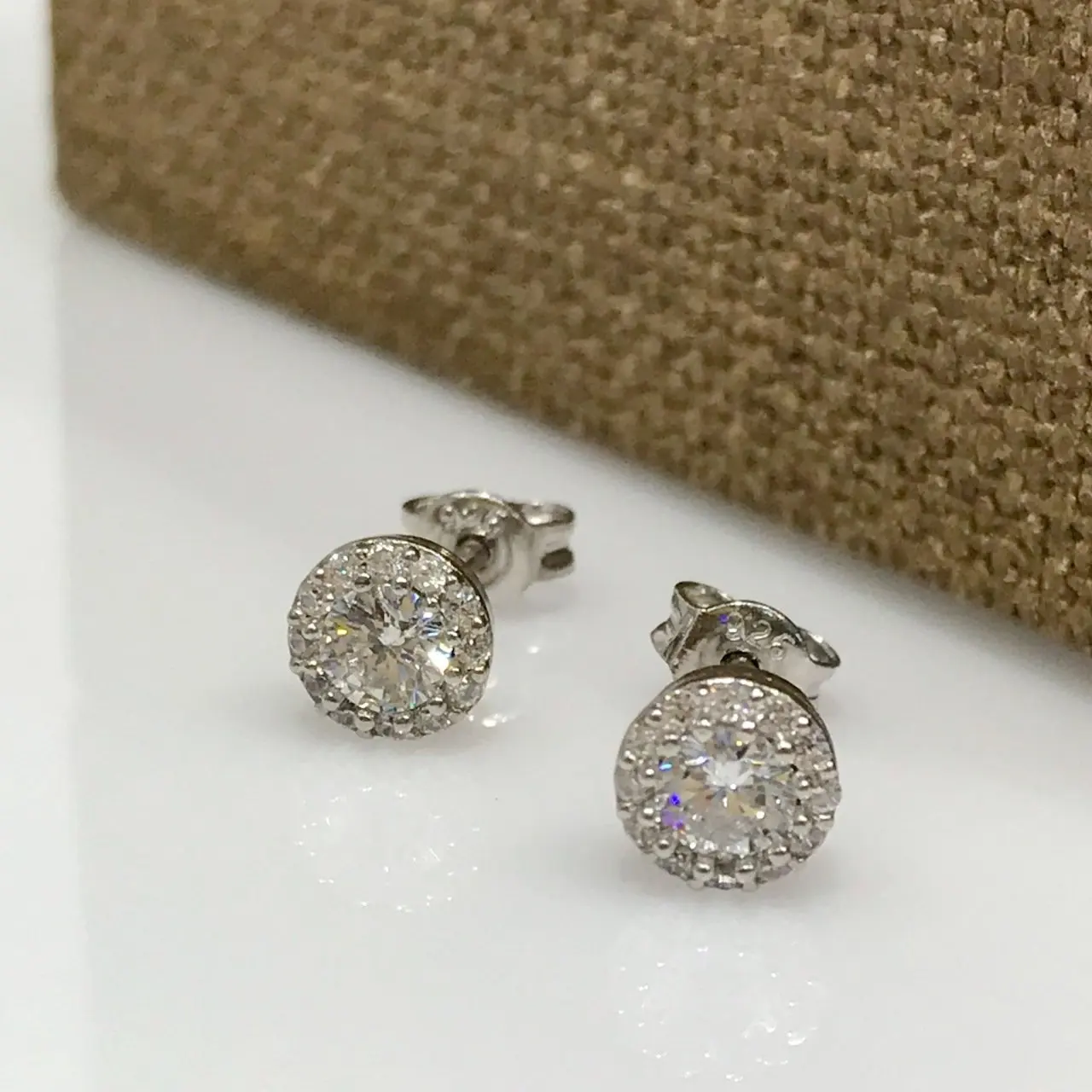 Solitaire Diamond Montür Asorti Studded Silver Earrings | Украшения и аксессуары