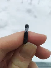 Anillos de cerámica de 3MM para mujer y hombre, joyería de cerámica saludable con superficie lisa de corte, diseño Simple, regalos del anillo