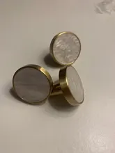 KAK-Ganchos de latón estilo pastoral de pared para colgar ropa, conchas de estilo nórdico para gabinete, perillas de baño, cocina y pasillo, muebles, color dorado