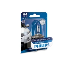 PHILIPS 12342CVB1 H4 12V- 60/55W(P43t)(белый яркий свет) Crystal Vision блистер(1шт.) 33341