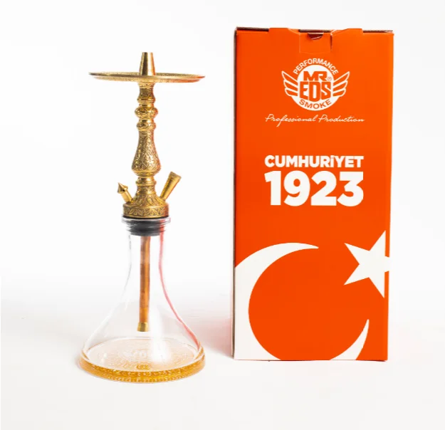 

MR EDS E54 REPUBLIC 1923 Professional Hookah Set, Stainless Steel Shisha Pipe, Chicha Quality Glass