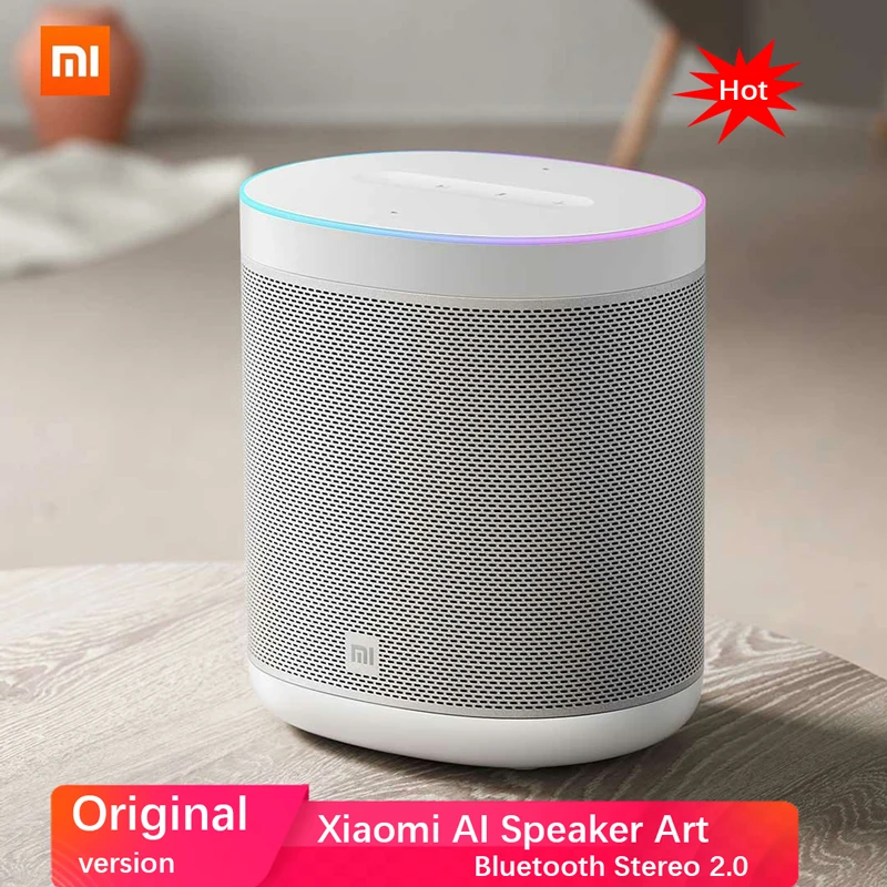  Оригинальный Xiaomi xiaoai bluetooth динамик, смарт беспроводной динамик Mi AI, металлический светодиодный светильник, DTS, тюнинг, стерео сабвуфер 