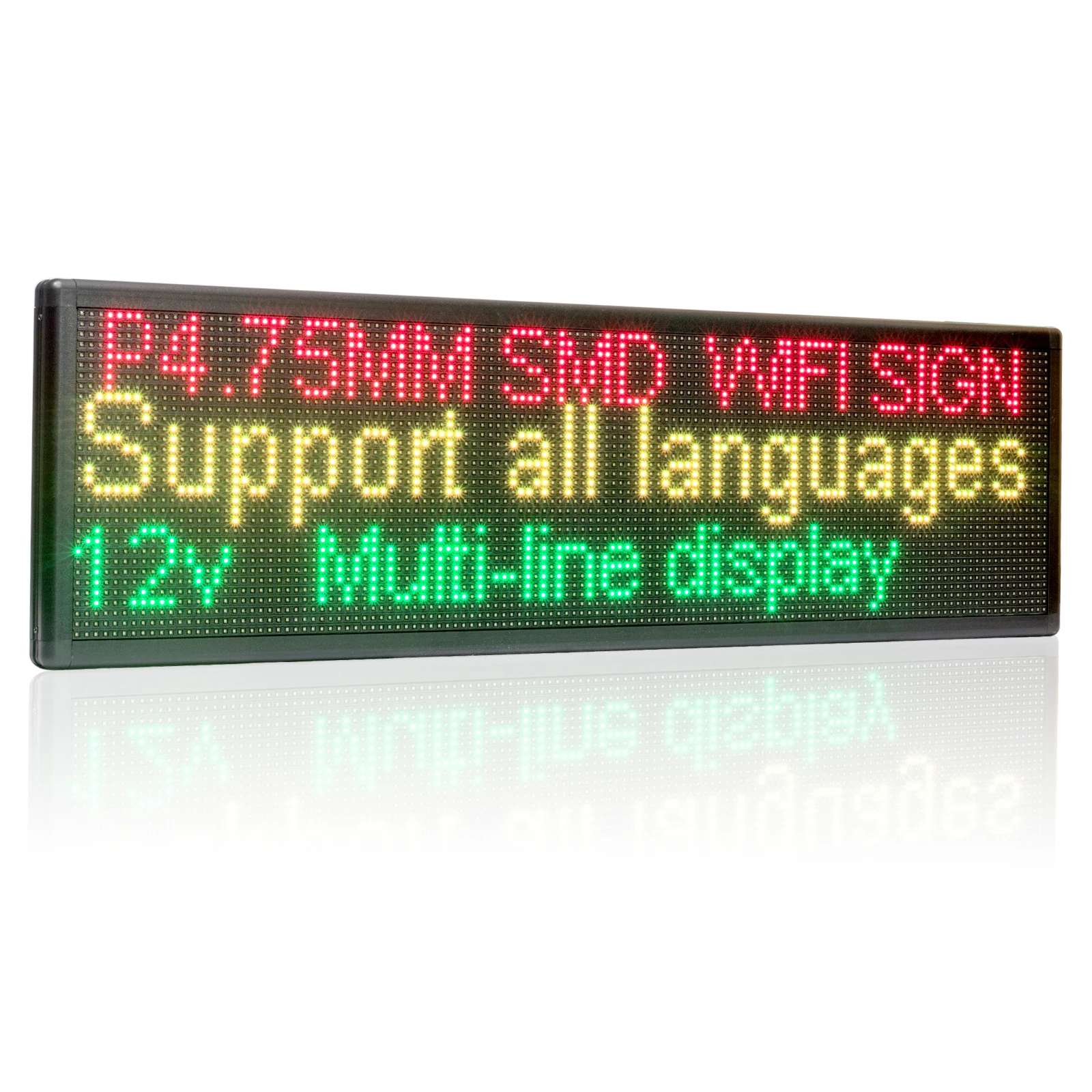 Scrolling Led Signs Full Color 40 X 8 With High Resolution P10 And New