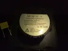 Minitiger-Interruptor táctil para luz de pared, estándar europeo, de lujo, de cristal blanco, 1 entrada y 1 vía