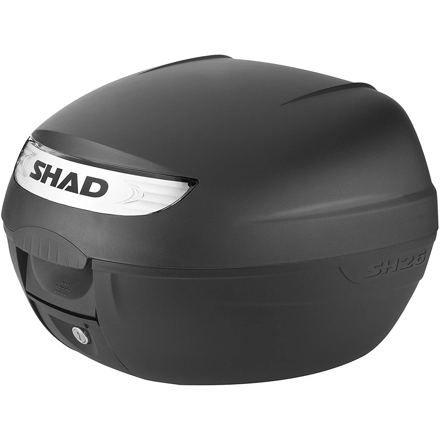 Shad D0B26100 moto SH 26 para motocicletas, con parrilla, capacidad 1 casco carga máx 3kg (fijaciones no incluidas)|Maletero motocicleta| -