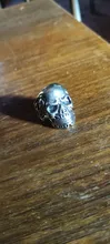Estilo Punk Retro anillo gótico calavera esqueleto anillo para hombres y mujeres de la banda de