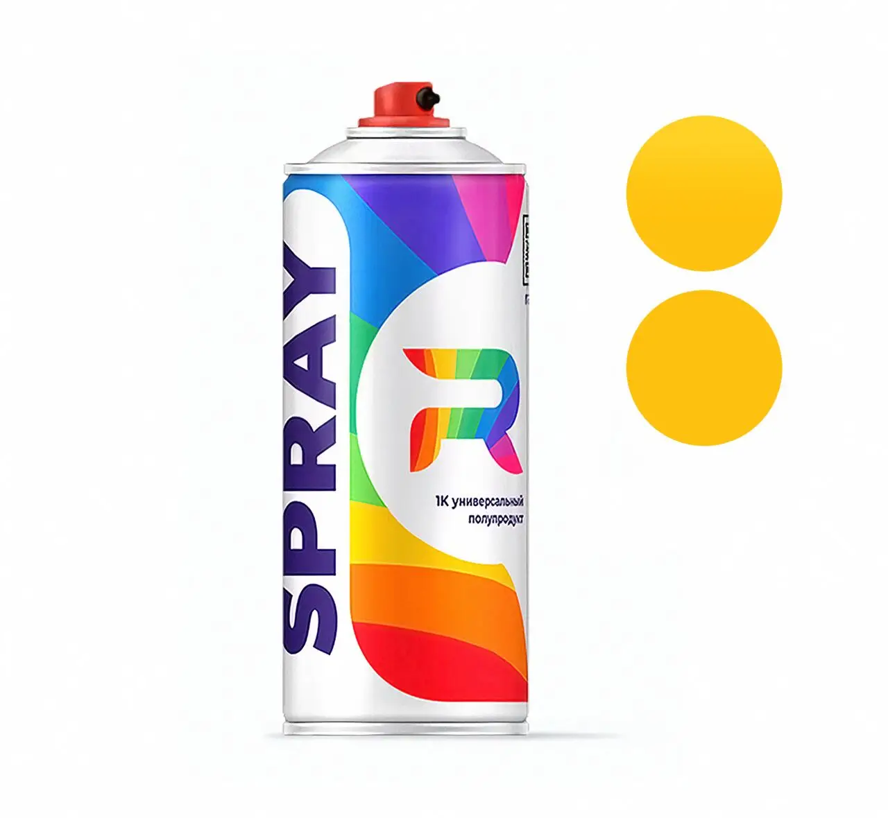 Аэрозольный баллон Fiat 141 296 - Giallo (Акриловая краска Солид Желтый) 520 мл. |
