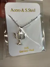 Sifisrri minimalista collar con símbolo PSI collares para Mujeres Hombres de acero inoxidable colgante psicología collar letra griega de regalo de la joyería