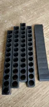 Juego de 5 uds de vástago hexagonal portapuntas de destornillador de 6/10/12 agujeros cabeza de destornillador de plástico soporte de broca de almacenamiento para accesorios de alimentación