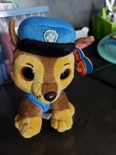 Ty Beanie Boos animales de juguete de peluche de perro Skye Rocky Chase Marshall Everest Zuma de goma rastreador Pata de patrulla