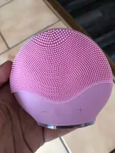 Ultra sonic eléctricos de silicona cepillo de limpieza Facial Sonic cara limpiador limpiando piel Mini lavadora masajeador cepillo recargable