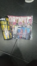 Fortnite-cartera de cuero PU plegable para hombre, billetera corta con broche, monedero bolsa de monedas, tarjetero multifuncional, Vintage, novedad