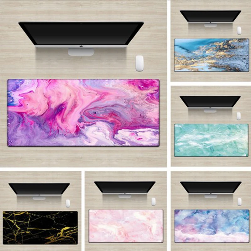 Мраморный скандинавский коврик для клавиатуры с контролем скорости Настольный
