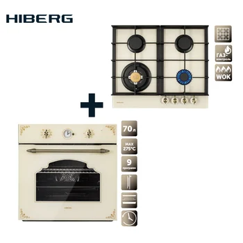 

Set hob gas HIBERG VM 6044 RY + electric oven HIBERG VM 6395 Y