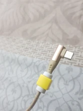 Protector de Cable de línea de datos, funda protectora de colores, tapa de carrete para iPhone, Cable de carga USB, 1 ud.