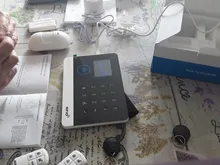 Inalámbrico Tuya APP SIM GSM casa RFID de seguridad antirrobo LCD teclado táctil sistema de alarma WIFI/GSM kit de Sensor ruso español voz