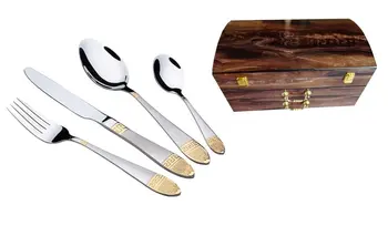 

Set of 72 items in a wooden suitcase of Brown munchenhaus mh-1143 Yana